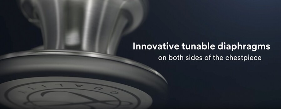 Nærbillede af 3M ™ Littmann® Caridology IV ™ Stetoskopbryststykke
