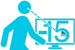Infografik om, hvor hurtigt visuel hacking sker
