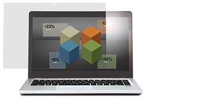 Anti-genskin på en bærbar computerskærm
