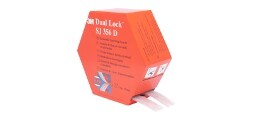 3M™ Dual Lock™ Genoplukkelige fastgørelsessystemer SJ-356D, Transparent, Sort, Indendørs- og udendørsbrug