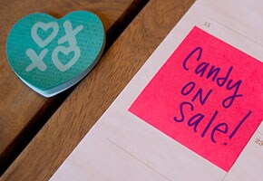 Hader du Valentinsdag? Tips til at klare det med Post-it® Notes