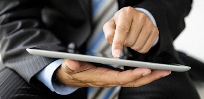 Tablet med touchskærm
