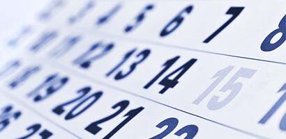 Kalender med arrangementer

