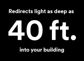 3M™ Daylight Redirecting Film omdirigerer lys så dybt som 10 meter ind i din bygning.