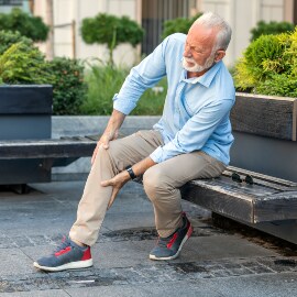Patient med klage over sit ben