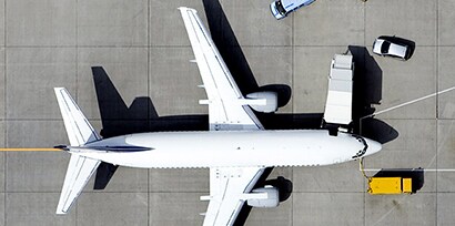 Fly set fra luften
