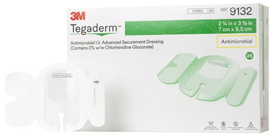 3M™ Tegaderm™ Antimikrobiel I.V. Advanced Sikringsforbinding 9132
